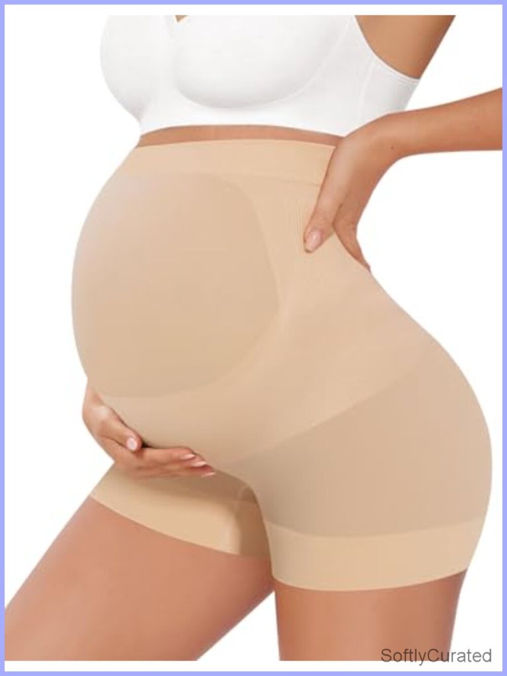 Seamless Maternity Shapewear Shorts Belly Support Pregnancy Underwear